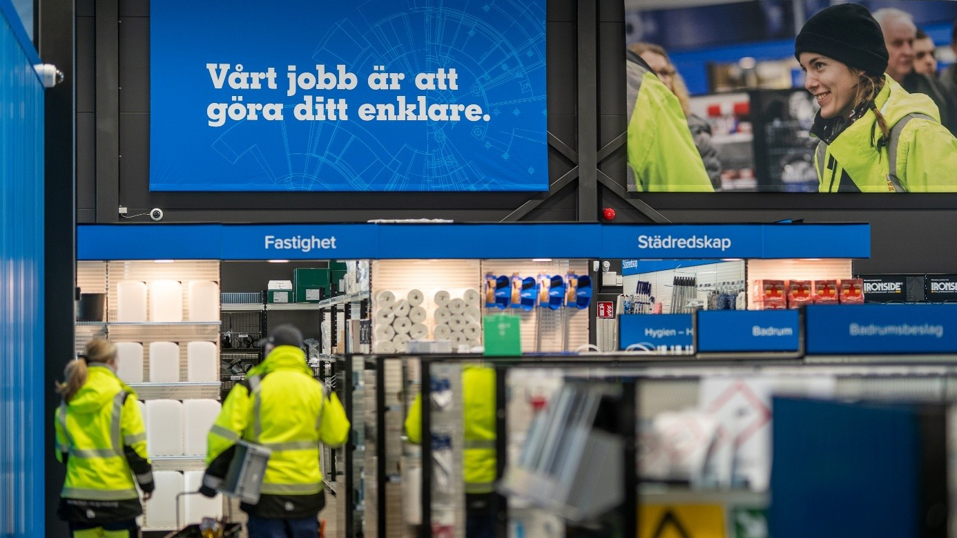 Ahlsell butik med anställda