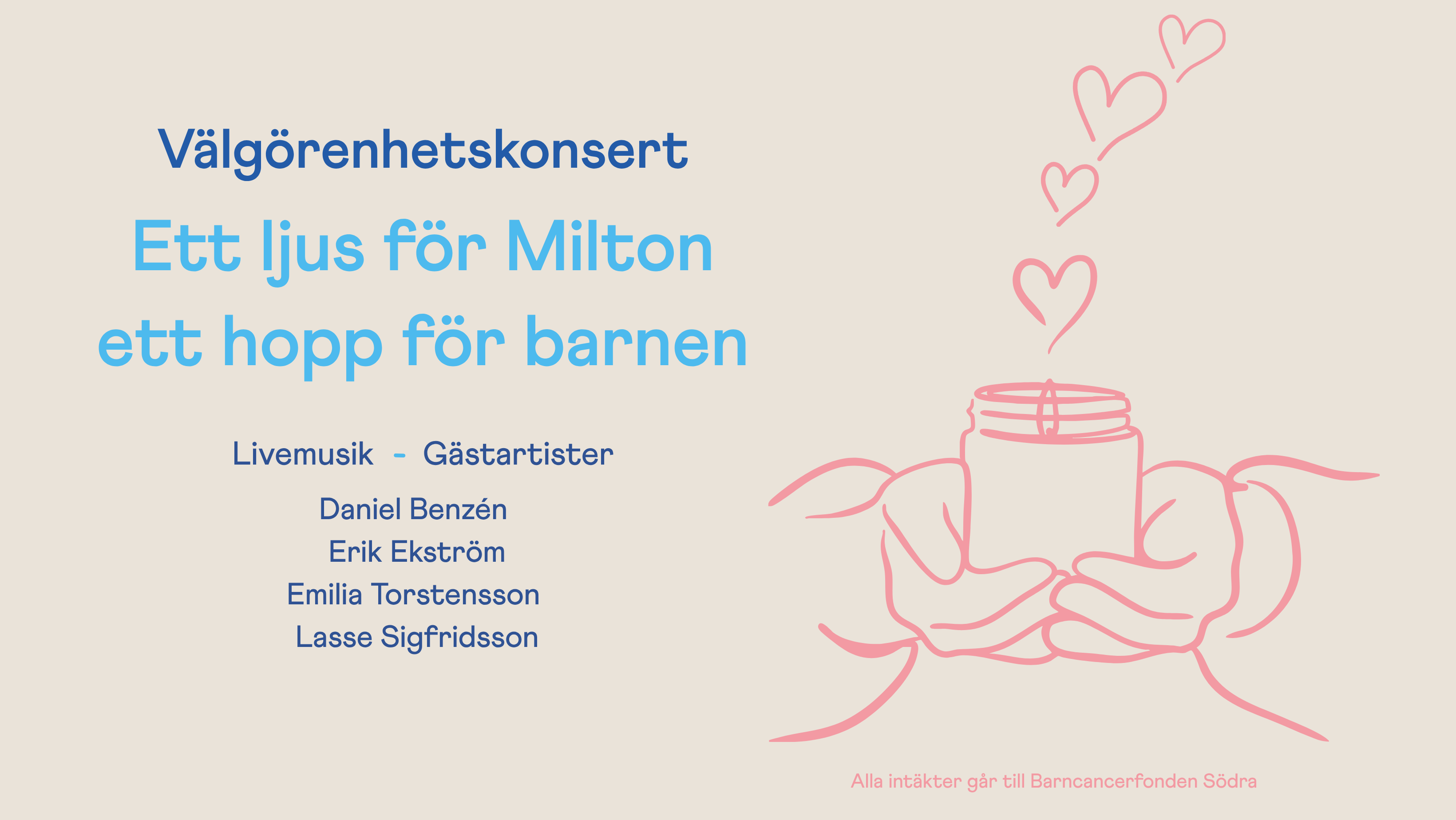 Välgörenhetskonsert - ett ljus för Milton