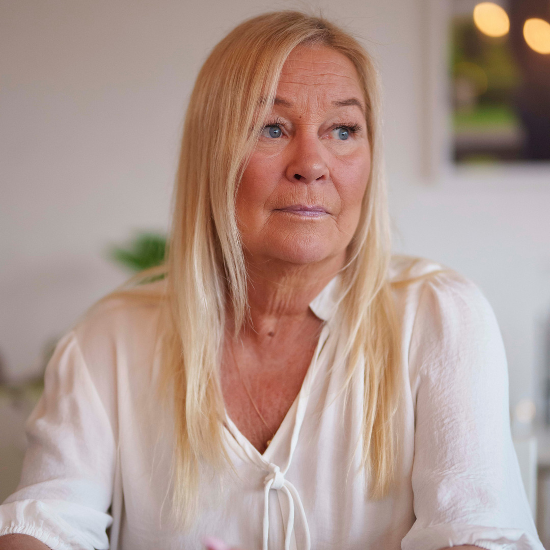 Mia Gustafsson, mamma till Samuel som avled i ponsgliom i september 2022.