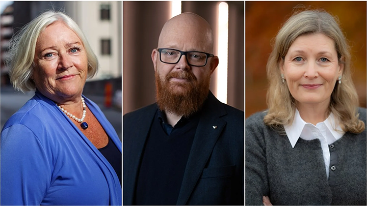 Elisabeth Dahlin, Ola Mattsson och Kim Ramme