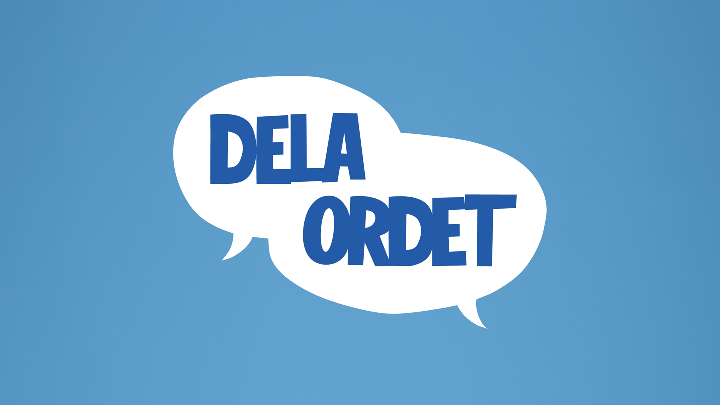 Pratbubbla med "dela ordet"