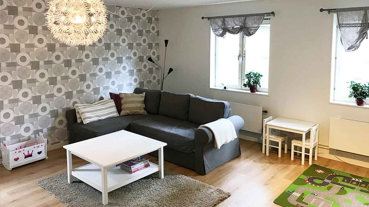 Interiör från en av Uppsalalägenheterna
