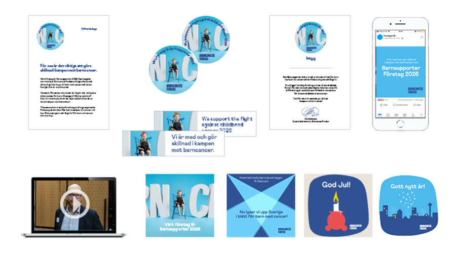 Barnsupporter Företag Stor