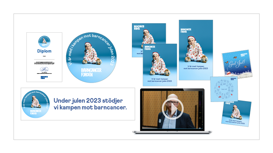 Julklapp företag välgörenhet Barncancerfonden