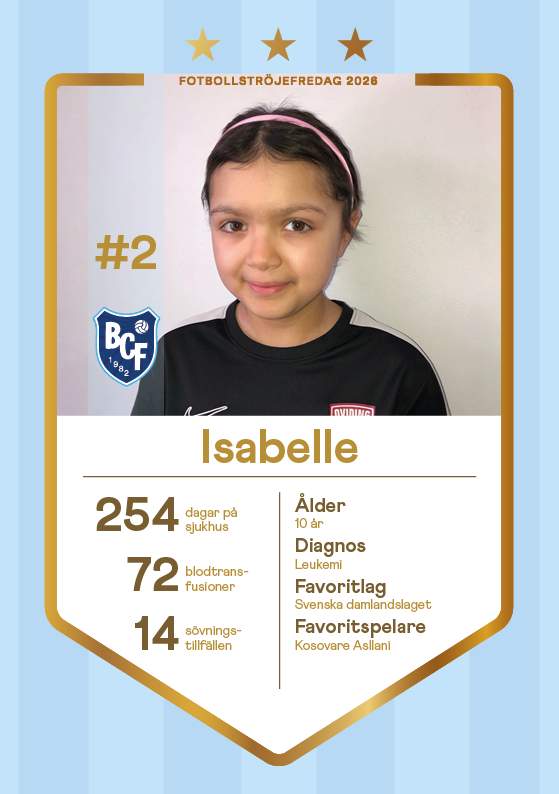 Fotbollskort Isabelle