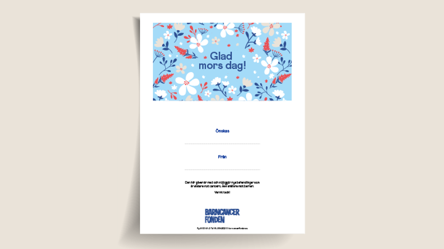 Gåvobevis: Mors dag blommor