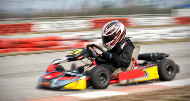 Bild på gokart